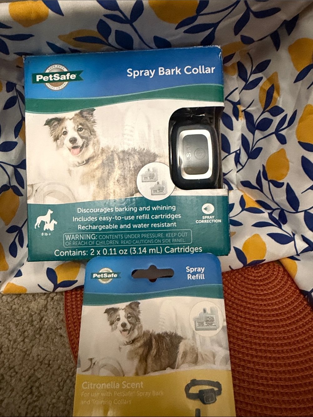 PetSafe Spray Bark Collar — Black, Rechargeable with Citronella Refill